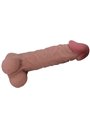 Pretty Love - Pene Realistico con Testicoli e Ventosa - 24 Cm Marrone