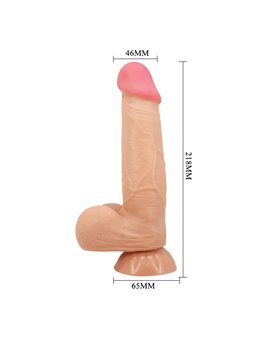 Pretty Love - Pene Realistico con Testicoli e Ventosa - 21,8 Cm