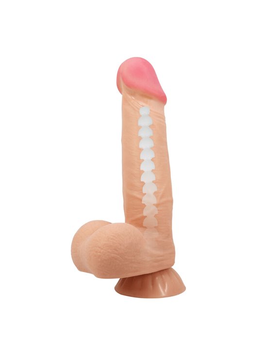 PRETTY LOVE - SLIDING SKIN SERIES REALISTIC DILDO WITH SLIDING SKIN SUCTION CUP 21.8 CM