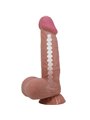 PRETTY LOVE - SLIDING SKIN SERIES REALISTIC DILDO WITH SLIDING BROWN SKIN SUCTION CUP 21.8 CM