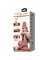 PRETTY LOVE - SLIDING SKIN SERIES REALISTIC DILDO WITH SLIDING BROWN SKIN SUCTION CUP 21.8 CM
