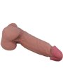 PRETTY LOVE - SLIDING SKIN SERIES REALISTIC DILDO WITH SLIDING BROWN SKIN SUCTION CUP 20.6 CM