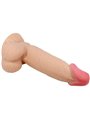 PRETTY LOVE - SLIDING SKIN SERIES REALISTIC DILDO WITH SLIDING SKIN SUCTION CUP 19.4 CM