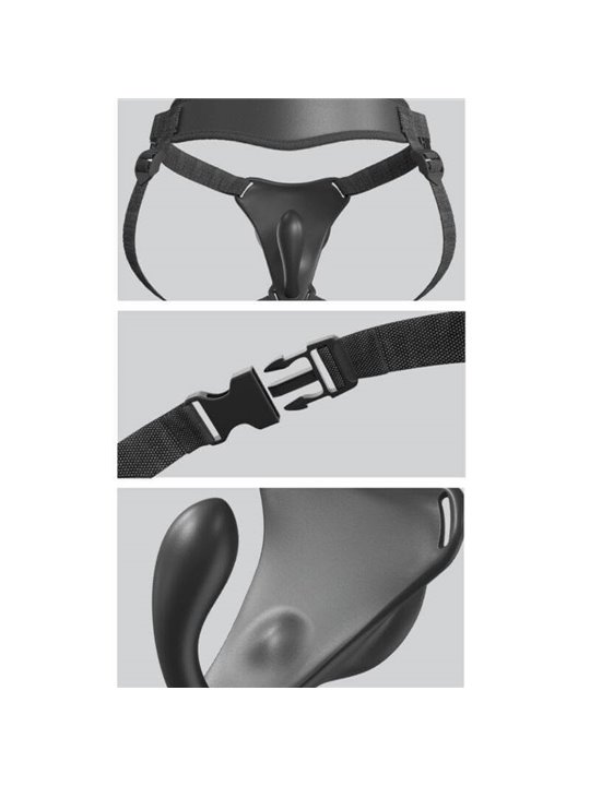 Pipedream - Imbracatura Strap On con Plug Vibrante Body Dock G-Spot Pro Harness