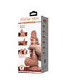 PRETTY LOVE - SLIDING SKIN SERIES REALISTIC DILDO WITH SLIDING BROWN SKIN SUCTION CUP 19.4 CM