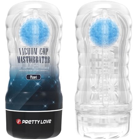 Pretty Love Planet - Masturbatore per Uomo in Silicone - Blu