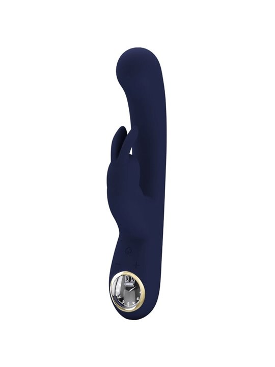 Pretty Love Lamar - Vibratore Rabbit in Silicone con 10 Funzioni - Blu