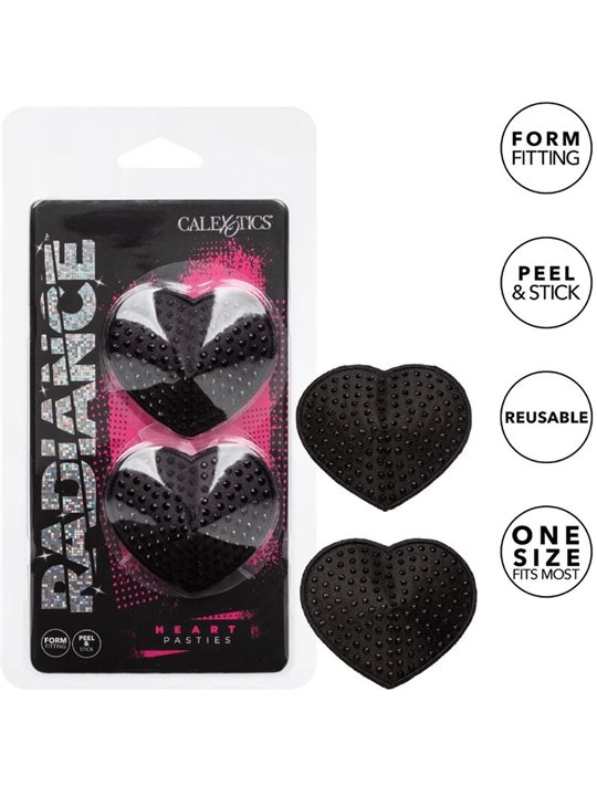 RADIANCE - HEART-SHAPED JEWEL NIPPLE SHIELDS