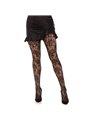 Leg Avenue Wild Rose - Collant a Rete con motivi in Pizzo - Taglia Unica