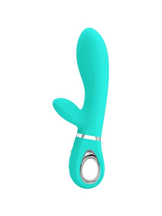 Pretty Love Thomas - Vibratore Rabbit in Silicone con 7 Funzioni - Verde
