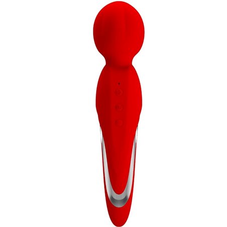 Pretty Love Walter - Vibratore Massaggiatore Wand in Silicone - Rosso