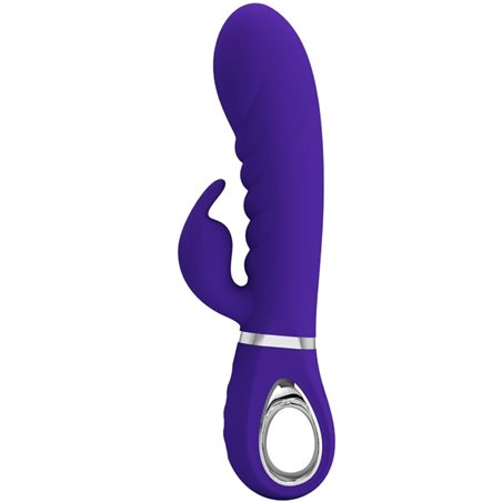 Pretty Love Prescott - Vibratore Rabbit in Silicone con 7 Funzioni - Viola