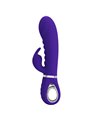 Pretty Love Prescott - Vibratore Rabbit in Silicone con 7 Funzioni - Viola