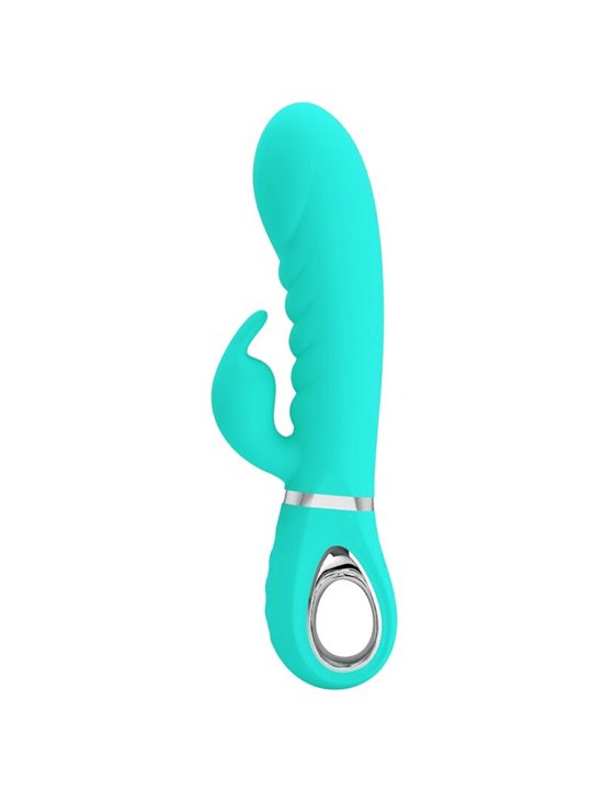 Pretty Love Prescott - Vibratore Rabbit in Silicone con 7 Funzioni - Verde