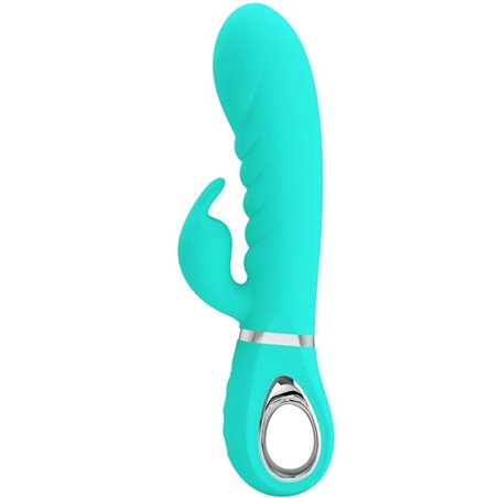 Pretty Love Prescott - Vibratore Rabbit in Silicone con 7 Funzioni - Verde
