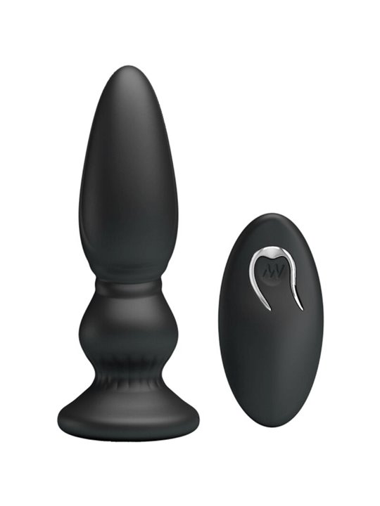 MR PLAY - POWERFUL VIBRATOR REMOTE CONTROL ANAL PLUG BLACK