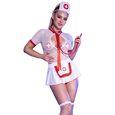Chilirose CR 4365 - Costume da Infermiera Sexy - Taglia L/XL