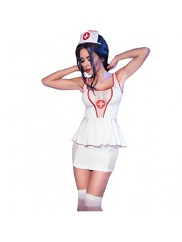 CHILIROSE - CR 4160 COSTUME NURSE TOP & SKIRT S/M