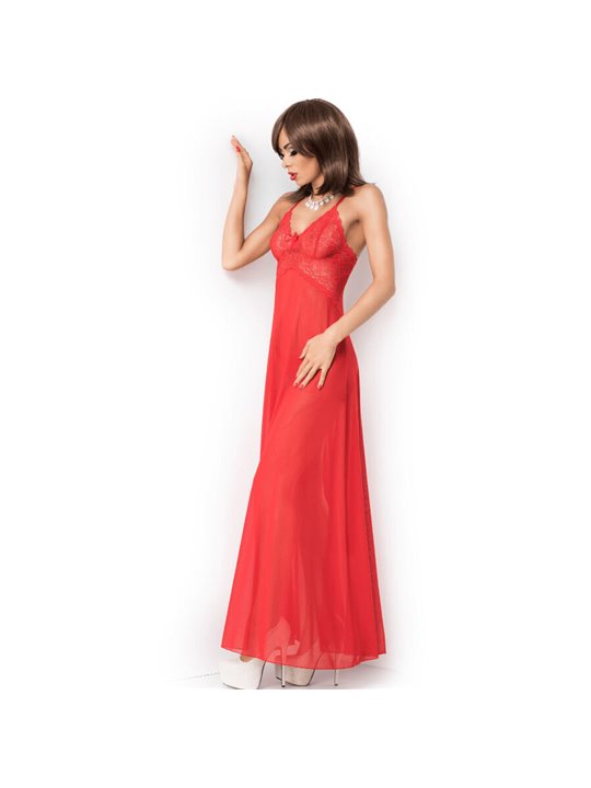 CHILIROSE - CR 3883 BABYDOLL LONG RED L/XL
