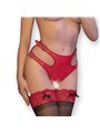 CHILIROSE - CR 4656 PANTIES CROTCHLESS RED L/XL