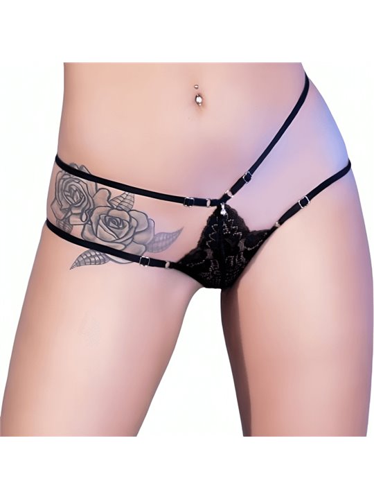 CHILIROSE - CR 4387 PANTIES BLACK L/XL