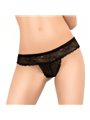 Chilirose CR 3853 - Slip Donna in Pizzo Floreale - Taglia S/M Nero