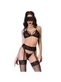 CHILIROSE - CR 4467 SET FOUR PIECES BLACK L/XL