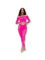 CHILIROSE - CR 4632 TOP & PANT FUCHSIA S/L