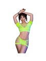 CHILIROSE - CR 4433 TOP & SHORTS GREEN S/M