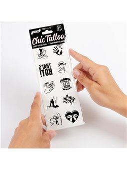 Secret Play Kinky - Set di 10 Tatuaggi Temporanei