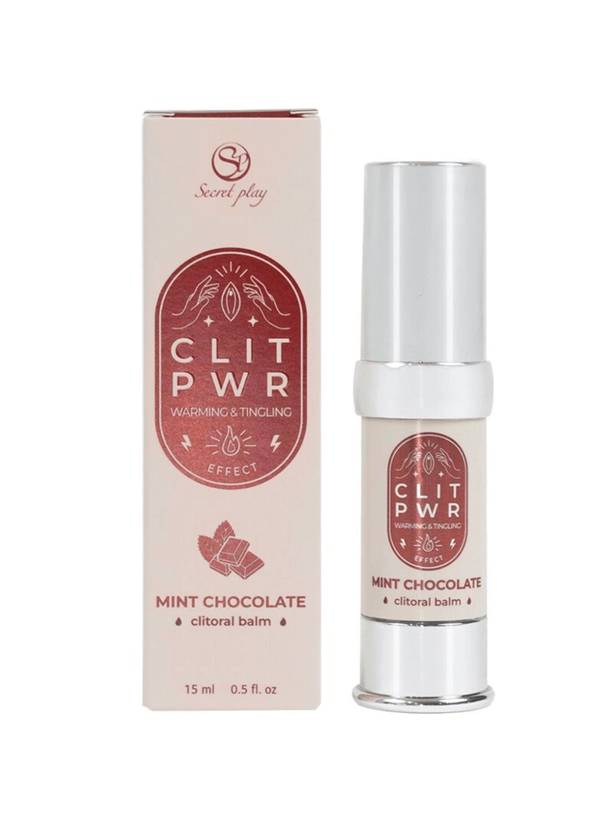 Secret Play Clit Pwr - Balsamo Stimolante per il Clitoride Menta e Cioccolato