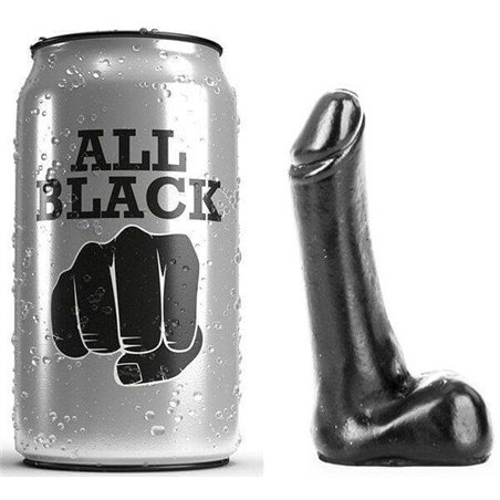 All Black - Pene Realistico con Testicoli e Ventosa 9 CM