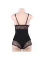 Subblime - Body con Dettagli in Pizzo Floreale Nero S/M