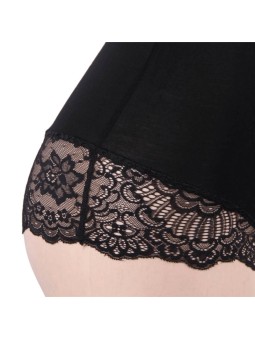 Subblime - Body con Dettagli in Pizzo Floreale Nero S/M