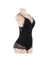 Subblime - Body con Dettagli in Pizzo Floreale Nero L/XL