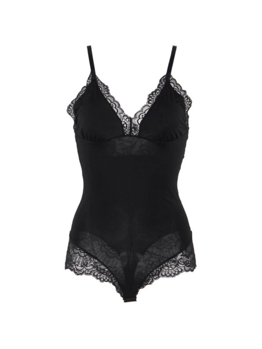 Subblime - Body con Dettagli in Pizzo Floreale Nero L/XL