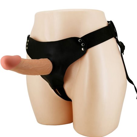 Pretty Love Harness Briefs - Imbracatura Strap-On Regolabile con Dildo Cavo