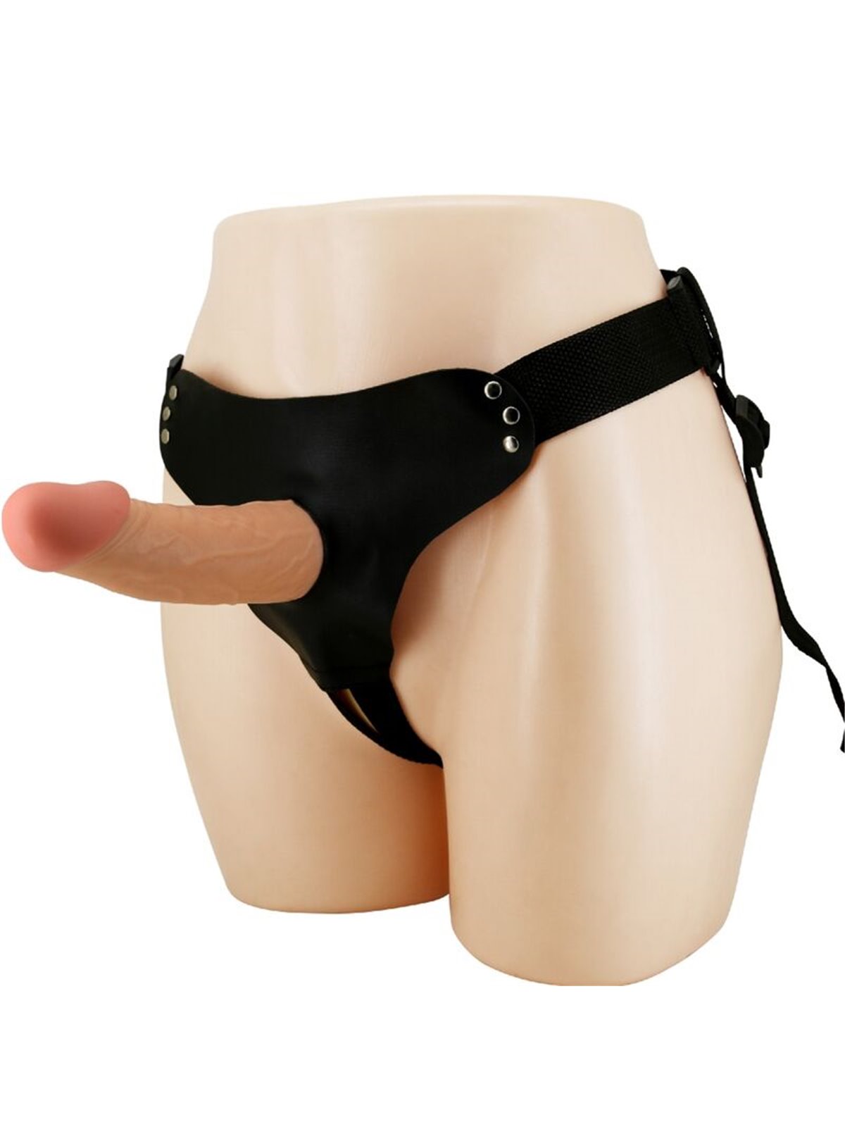 Pretty Love Harness Briefs - Imbracatura Strap-On Regolabile con Dildo Cavo
