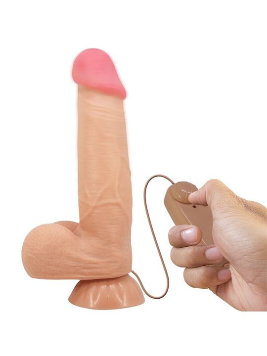 Pretty Love Sliding Skin - Dildo Realistico con Ventosa e Testicoli 21,8 Cm Beige