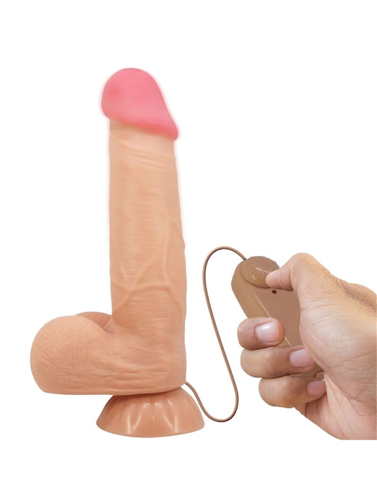 Pretty Love Sliding Skin - Dildo Realistico con Ventosa e Testicoli 21,8 Cm Beige