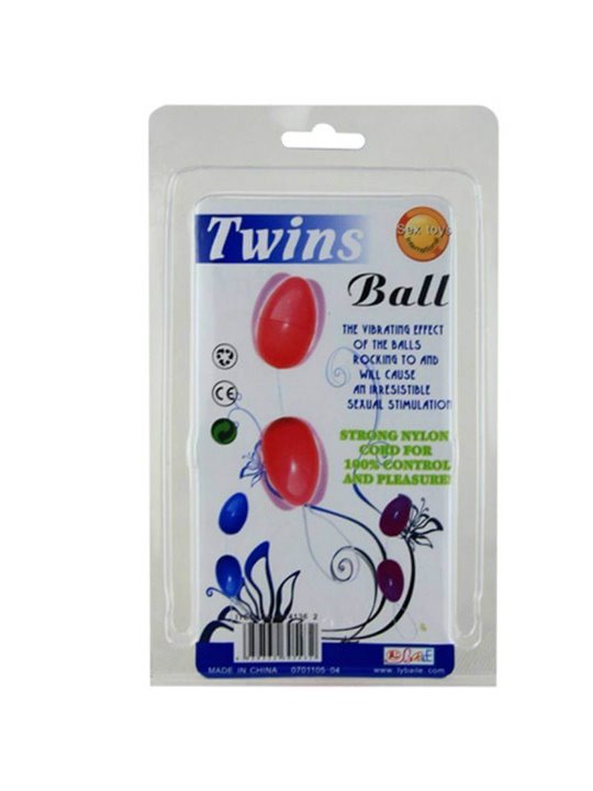 Baile Twins Ball - Palline Anali e Vaginali in Silicone Rosa