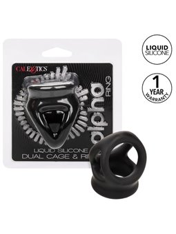 Calexotics - Alpha Dual Cage Ring Black