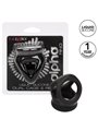 Calexotics Alpha Dual Cage & Ring - Anello Fallico in Silicone Liquido Nero