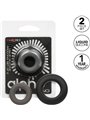  Calexotics Alpha Prolong Ring - Set di 2 Anelli Fallici in Silicone Liquido
