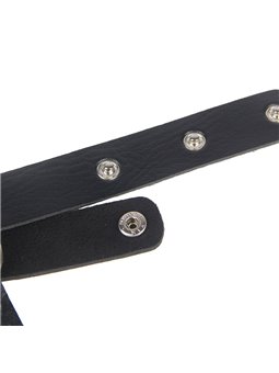 Subblime - Chest Harness Leather Chains Black One Size