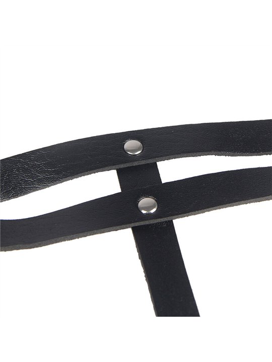 Subblime - Leather Ring Chainbelt Black One Size