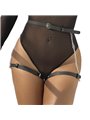 Subblime - Leather Belt Harness Black One Size