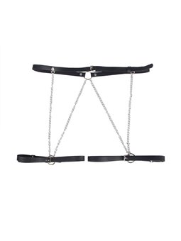 Subblime - Leather Belt Harness Black One Size