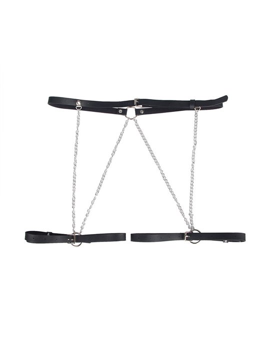 Subblime - Leather Belt Harness Black One Size