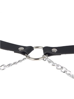 Subblime - Leather Belt Harness Black One Size